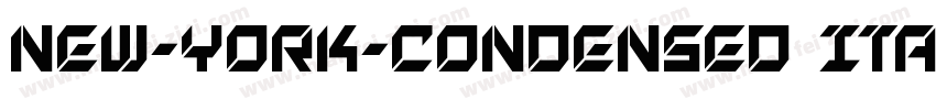 New-York-Condensed Italic字体转换